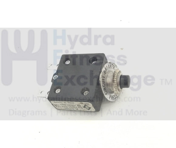 Used Diamondback 500Tm - 600Tm - 700Tm Treadmill 15A Circuit Breaker A-0701-hydrafitnessparts