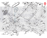 Used Epic FreeMotion Gold's Gym HealthRider Image Elliptical Idler Snap Ring 243374-hydrafitnessparts