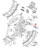 Used Epic FreeMotion HealthRider NordicTrack Elliptical Transport Wheel 195062-hydrafitnessparts