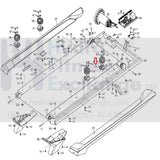 Used Epic Gold's Gym HealthRider Image NordicTrack Treadmill Cushion Bottom 359093-hydrafitnessparts