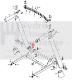 Used Epic HealthRider NordicTrack Proform Treadmill Handrail End Cap 348511-hydrafitnessparts