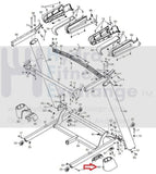 Used Epic HealthRider Proform NordicTrack Treadmill Right Base Cover 372703-hydrafitnessparts