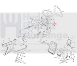 Used Free Motion Ironman NordicTrack Recumbent Seat Frame 299604-hydrafitnessparts