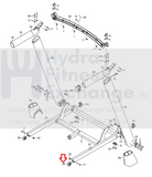 Used FreeMotion Gold's Gym HealthRider NordicTrack Treadmill Transport Wheel 348229-hydrafitnessparts
