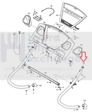 Used FreeMotion Gold's Gym HealthRider Proform Treadmill Upper HandRail Endcap 241683-hydrafitnessparts