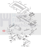 Used FreeMotion HealthRider Image ProForm Treadmill Idler Wheel Bolt 162866-hydrafitnessparts