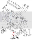 Used FreeMotion Lifestyler NordicTrack Treadmill Right Wheel Cover 305129-hydrafitnessparts