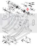 Used FreeMotion NordicTrack Elliptical Pulley Spool Axle 268728-hydrafitnessparts
