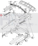 Used FreeMotion NordicTrack ProForm Treadmill Left Handrail Bottom Cover 351951-hydrafitnessparts