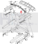 Used FreeMotion NordicTrack ProForm Treadmill Right Handle Top Cover 351954-hydrafitnessparts