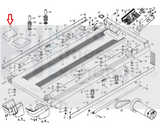 Used FreeMotion NordicTrack Treadmill Left Deck Rail Endcap 131832 351698-hydrafitnessparts