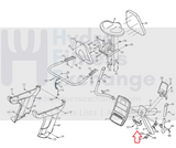 Used Freemotion 310 R Recumbent Bike Rear Upright Cover 13810 or 299642-hydrafitnessparts