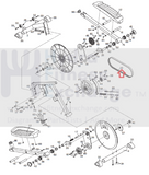 Used Freemotion Gold's Gym Proform Elliptical Pulley Drive Belt 65" 223443-hydrafitnessparts