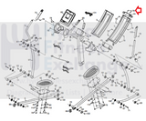 Used Freemotion Proform Reebok Elliptical Upper Ramp Front Cover 70909 or 284765-hydrafitnessparts