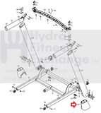 Used Gold's Gym HealthRider NordicTrack Proform Treadmill Right Base Cover 347746-hydrafitnessparts