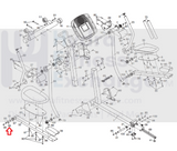 Used Gold's Gym Nordictrack Proform Weslo Elliptical Pivot Axle Cover 242651-hydrafitnessparts