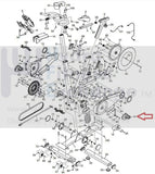 Used Gold's Gym Proform Cycle Spin Bike Left Pedal with Strap 310750-hydrafitnessparts