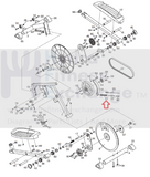 Used Gold's Gym Proform Elliptical Brake Line Return Spring 236327-hydrafitnessparts