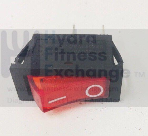 Used Horizon AFG Matrix Livestrong Treadmill Power Switch on off 040695-A-hydrafitnessparts