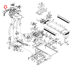 Used Horizon Fitness Elite Series Treadmill Rear Console Bottom Cover 001047-DA-hydrafitnessparts