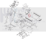 Used Horizon Fitness Treadmill Front Drive Roller with Pulley 016504-Z-hydrafitnessparts