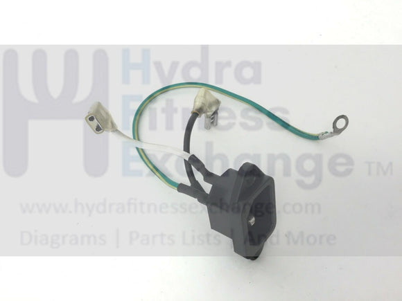 Used Horizon Vision Fitness Elliptical Power Entry Socket Input Module 064795-A-hydrafitnessparts