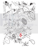 Used Image ProForm Health Rider Elliptical Left Foot Pedal pad 175586-hydrafitnessparts