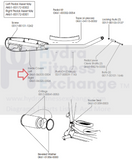 Used Life Fitness 91X CLSX X9i Elliptical Left Inner Link Arm Cover 0K61-06300-0004-hydrafitnessparts