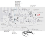 Used Life Fitness 93T 95T 97T T9e Treadmill Top Handrail Boot Cover 0K58-01303-0001-hydrafitnessparts