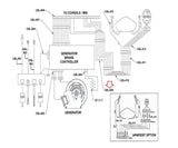 Used Life Fitness 95R 95RXPS Recumbent Bike Life Pulse Key Pad Cable AK66-00104-0000-hydrafitnessparts