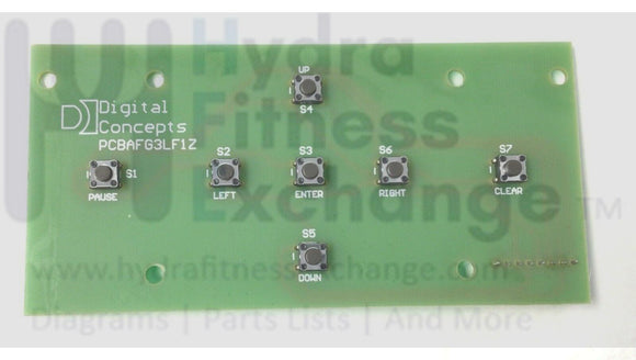 Used Life Fitness (BAS) X1 Elliptical Basic Button Module PCB Board 8043801-hydrafitnessparts