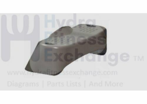 Used Life Fitness CLSL-ALLXX-01 LSL Upright Stepper Rear Step Endcap 0K68-01020-0201-hydrafitnessparts