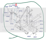 Used Life Fitness E1 E3 E5 X1 X5 Elliptical Belt Tensioner Bracket REX3535-hydrafitnessparts