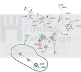 Used Life Fitness E3-XXXX-0105 Elliptical Rear Console Bottom Cover 8512201 & REX3HU8-hydrafitnessparts