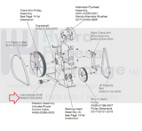 Used Life Fitness Elliptical Intermediate Shaft Pulley Wheel Assembly 0K62-01223-0000-hydrafitnessparts
