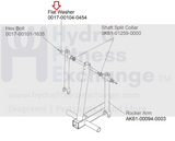 Used Life Fitness Elliptical Leg Mount Flat Washer 1.62" OD 0017-00104-0454-hydrafitnessparts