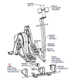Used Life Fitness Elliptical Right Front Shroud Service Assembly MFR-8232901 8765801-hydrafitnessparts