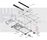 Used Life Fitness F3 F3-XX00-0103 Treadmill Right Rear End Cap 8985001-hydrafitnessparts