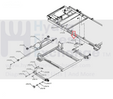 Used Life Fitness F3 F3-XX00-0103 Treadmill Storage Safety Latch Shock 8985601-hydrafitnessparts
