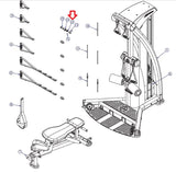 Used Life Fitness Parabody G5 G7-001 G7-002 Home Gym Compression Spring LEA3249901-hydrafitnessparts