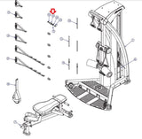 Used Life Fitness Parabody G5 G7-001 G7-002 Home Gym Quick Connect Sleeve LEA7726301-hydrafitnessparts