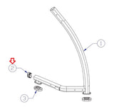 Used Life Fitness Parabody G5 Home Gym End Cap 2.50"x4.49" LEA7763101-hydrafitnessparts