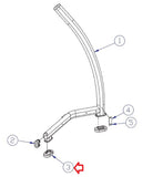 Used Life Fitness Parabody G5 SABC Home Gym Upright Straight Foot Cover LEA7340201-hydrafitnessparts