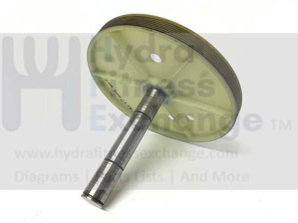 Used Life Fitness Stairclimber Stepper Clutch Shaft Pulley Assembly AK47-00006-0000-hydrafitnessparts