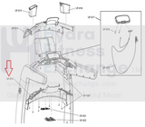 Used Life Fitness Treadmill Console Cup Holder Accessory Tray AK65-00086-2400-hydrafitnessparts