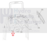 Used Life Fitness Treadmill Grommet Hand Rail Plug 0K65-01225-0700-hydrafitnessparts