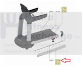 Used Life Fitness Treadmill Right Frame Lower Extrusion AK65-00093-0003-hydrafitnessparts