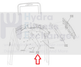 Used Life Fitness Treadmill Right Handrail Inner Plastic Cover 0K65-01168-0001-hydrafitnessparts