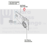 Used Life Fitness Upright Bike Idler Bracket Assembly 0K63-01050-0000-hydrafitnessparts
