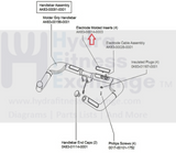 Used Life Fitness Upright Bike Power Heart Rate Grip Hand Sensor AK63-00014-0004-hydrafitnessparts